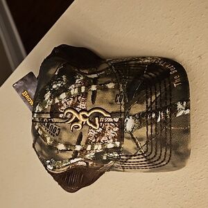 Browning camo baseball cap